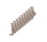 NUR DIE Damen Freizeitsocken 9-Pack Feine Baumwolle Komfort weich bequem atmungsaktiv - beigegrau weich bequem atmungsaktiv - Größe 39-42