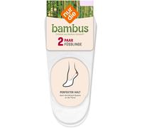 NUR DIE Füßlinge 2-Pack Bambus¹ Füssling 2er - weiß - Größe 35-38