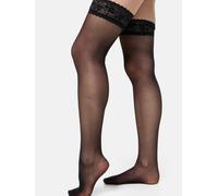 nur die Goodbye Laufmaschen Halterlos schwarz 48-52=XL