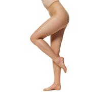 Nur Die Seidenfein 15 DEN Feinstrumpfhose transparent seidig glänzende Optik Komfortbund Strumpfhose Damen, teint, S