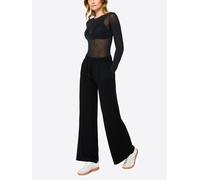 NUR DIE Damen Hose Wide Pants - schwarz - Größe 36-38