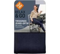 NUR DIE Damen Jeggings - Relax & Go - Jeans-Optik Treggings