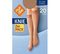 NUR DIE Damen Kniestrümpfe 20 DEN 2er Pack