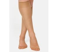 NUR DIE Damen Kniestrümpfe 20 DEN 2er Pack - amber - one size