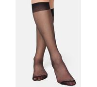 NUR DIE Damen Kniestrümpfe 20 DEN 2er Pack - schwarz - one size