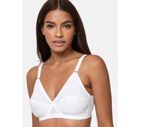 NUR DIE Damen Komfort BH ohne Bügel - weiß - 90 B