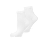 NUR DIE Damen Kurzsocken Bambus¹ 2er Pack - weiß - Größe 35-38
