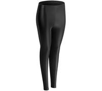 NUR DIE Damen Lederoptik Velvet Leggings - Relax & Go Leggings Damen Lederoptik elastisch weich bequem Alltag