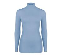 NUR DIE Damen Longsleve Highneck mit Kaschmir - Light & Warm - Lavendel - Größe 48-50