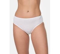 NUR DIE Damen Midi Slip - 2er Pack - weiß - 36-38