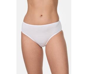 NUR DIE Damen Midi Slip - 2er Pack - weiß - 36-38