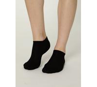 NUR DIE Damen Modal Sneakersocken 2er Pack - schwarz - Größe 39-42