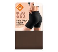 NUR DIE Damen Shorts Soft Touch - Relax & Go - dunkelbraun - Größe 40-42