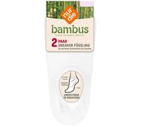 NUR DIE Damen Sneaker Füßlinge Bambus¹ 2er Pack