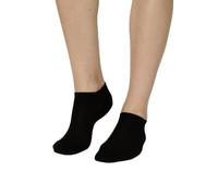 NUR DIE Damen Sneakersocken 6-Pack Modal Socken Sneaker Füßlinge kurz - schwarz - Größe 39-42