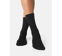 NUR DIE Damen Socken Ohne Gummi 3er Pack - schwarz - 35-38