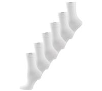 NUR DIE Damen Socken Passt Perfekt 6er Pack - weiß - Größe 35-38