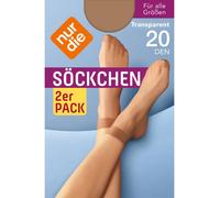 NUR DIE Damen Söckchen 20 DEN 2er Pack