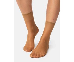 NUR DIE Damen Söckchen Seidenfein 15 DEN - bronze - one size