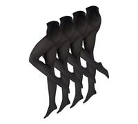 Nur Die Damen Strumpfhose 3er 6er 9er Pack Feinstrumpfhose Nylon Seide Warm und Transparent Blickdicht ohne Laufmaschen Große Größen leicht flauschig Mehrpack
