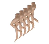 NUR DIE Damen Strumpfhose Fit in Form Große Größen 40 DEN 5-Pack perle - Größe 52-56