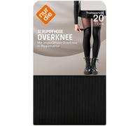 NUR DIE Damen Strumpfhose Overknee 20 DEN - schwarz - Größe S-XS
