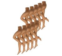 NUR DIE Damen Strumpfhose Seidenfein 15 DEN 10-Pack - seidig glänzende Feinstrumpfhose mit elegantem Look, langlebig, transparent & bequem