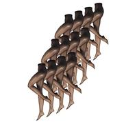 NUR DIE Damen Strumpfhose Transparent 15 DEN 12-Pack - transparente Strumpfhose mit natürlichem Glanz, elastisch, dezent & ideal für jeden Anlass