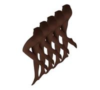 NUR DIE Damen Strumpfhose Ultra-Blickdicht 80 DEN 5-Pack braun - Größe 48-52