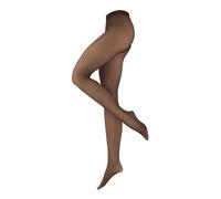 NUR DIE Damen Strumpfhose Warm & Transparent 80 DEN Herzen Punkte Design wärmendes Innenfleece Thermo Feinstrumpfhose Strümpfe Nylonstrumpfhose