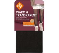 NUR DIE Damen Strumpfhose Warm & Transparent mit wärmendem Innenfleece 80 DEN