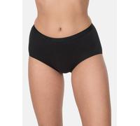 NUR DIE Damen Taillenslip aus Bio-Baumwolle GOTS-zertifiziert - schwarz - Größe 48-50