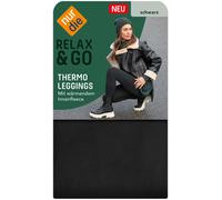 NUR DIE Thermo Leggings - Relax & Go - schwarz - Größe 44-46