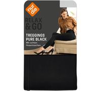 NUR DIE Damen Treggings Pure Black - Relax & Go