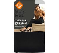 NUR DIE Damen Treggings Pure Black - Relax & Go - schwarz - Größe 38-40