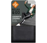 NUR DIE Damen Vegane Leggings in Leder-Optik - Relax & Go