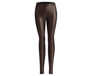 NUR DIE Damen Vegane Leggings in Leder-Optik - Relax & Go - braun - Größe 32-34