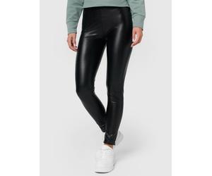 NUR DIE Damen Vegane Leggings in Leder-Optik - Relax & Go - schwarz - Größe 36-38