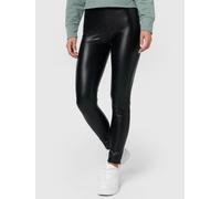 NUR DIE Damen Vegane Leggings in Leder-Optik - Relax & Go - schwarz - Größe 40-42