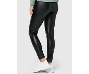 NUR DIE Damen Vegane Leggings in Leder-Optik - Relax & Go - schwarz - Größe 44-46