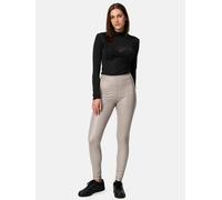 NUR DIE Damen Vegane Leggings in Leder-Optik - Relax & Go - taupe - Größe 32-34