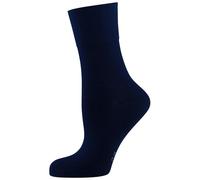 Nur Die Feine Baumwolle Komfort Socke Feinmaschige Baumwollsocken (59%) mit Komfortbund ohne Gummifäden, Druckfreie Spitze, Mittelhoher Schaft Damen