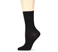 NUR DIE Damen Socken Feine Baumwolle Komfort - schwarz - 39-42