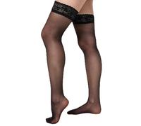 nur die Goodbye Laufmaschen Halterlos schwarz 44-48=L