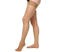 NUR DIE Goodbye Laufmaschen Halterlos - puder - Größe 40-44