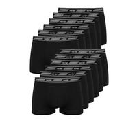 NUR DIE Herren Boxer 12-Pack 3D-Flex Classic Retroshorts - schwarz - Größe M