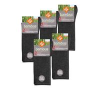 NUR DIE Herren Freizeitsocken 10-Pack Komfortbund Socken Viskose - anthrazitmel. - Größe 39-42