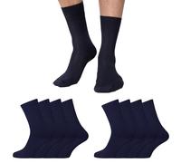 NUR DIE Herren Freizeitsocken 8-Pack Bambus Thermo Socken - maritim - Größe 43-46