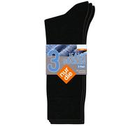 NUR DIE Herren Jeans Socken 3er Pack - schwarz - Größe 43-46