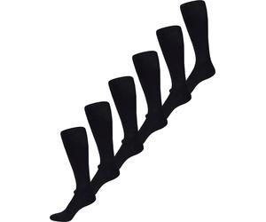 NUR DIE Herren Kniestrümpfe Fit & Vital 6er Pack - schwarz - Größe 42-44